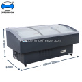 horizontal island freezer dumplings frozen fish freezer